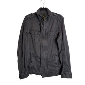 Minimalist y2k Black Chore Coat